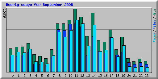 Hourly usage for September 2026